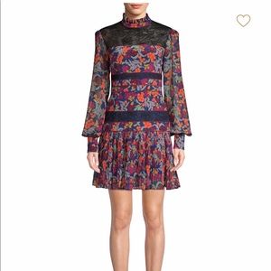 Saloni Dina floral print dress